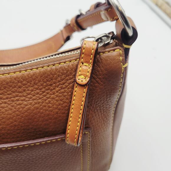 Y2K VINTAGE Coach Chelsea Shoulder Handbag Purse Tan Brown Pebbled Leather - Picture 14 of 16